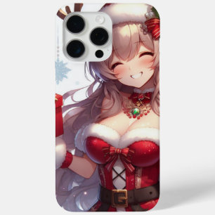 Coque Case-Mate iPhone mignonne fille de Noël anime