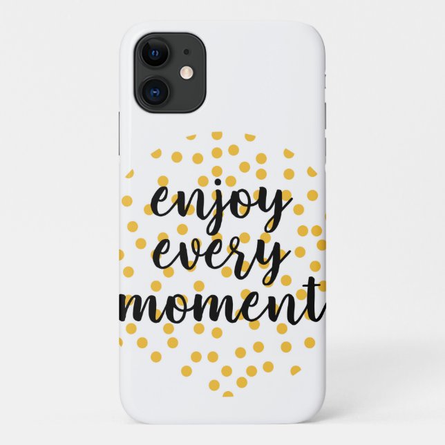 Coques Case-Mate iPhone Mignonne, heureuse, inspirante "Profitez de chaque (Dos)