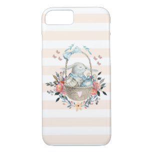 Case-Mate iPhone Case Mignonne lapin dans un panier avec des oeufs et de