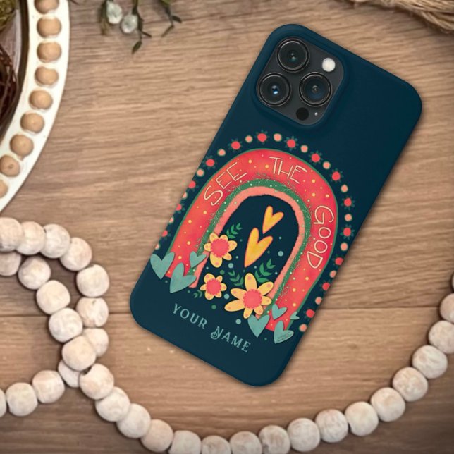 Coques Case-Mate iPhone Mignonne Voir le bon devis amusant Rainbow Inspiri (Créateur téléchargé)