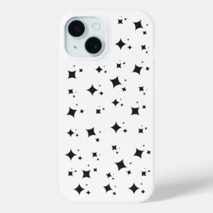Coque Case-Mate iPhone Mignonnes Étoiles Noires En Motif Sky