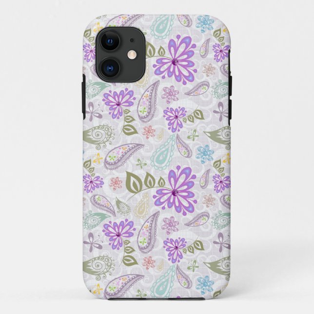 Coques Case-Mate iPhone Mignons motifs cachemire pastel (Dos)