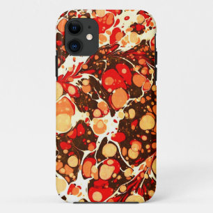 Etui iPhone Case-Mate Mignons rouge brun orange pierres abstraites