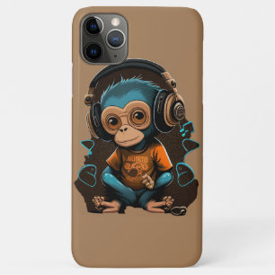 Case-Mate iPhone Case Mignons Singe Écouter Musique, Musique Singe Immer
