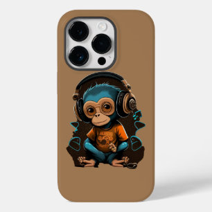 Coque Case-Mate iPhone Mignons Singe Écouter Musique, Musique Singe Immer