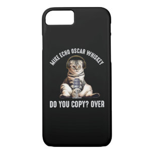 Case-Mate iPhone Case Mike Echo Oscar Whiskey Ham Radio Cat