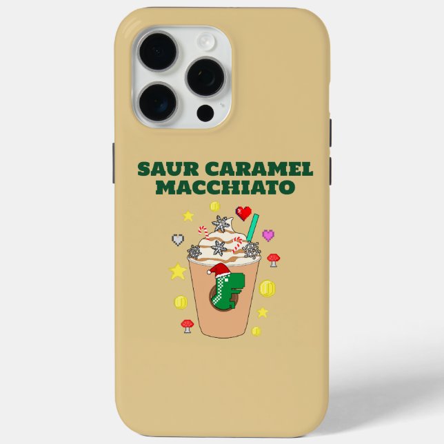 Coques Case-Mate iPhone Mikitiez Trex dinosaure icedcoffee caramel xmas (Verso)