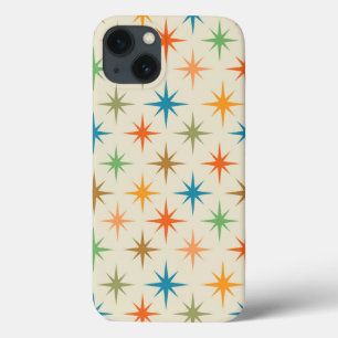 Case-Mate iPhone Case Milieu de siècle moderne étoile atomique colorée e