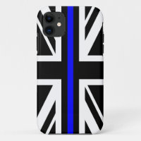 Mince Ligne Bleue Drapeau Royaume-Uni policier sym