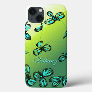 Coque Case-Mate iPhone Mini boîtier Blue Green Floral iPad *personnaliser