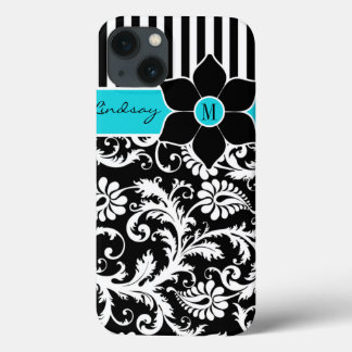 Case-Mate iPhone Case Mini boîtier iPad | Damas | Tracées | bleu turquoi