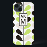 Etui iPhone 13 Mini boîtier iPad Mint & Black Floral Pattern<br><div class="desc">Coque ipad personnalisable à motifs floraux menthe,  noir et beige. D'autres couleurs et articles similaires sont disponibles dans mon magasin.</div>