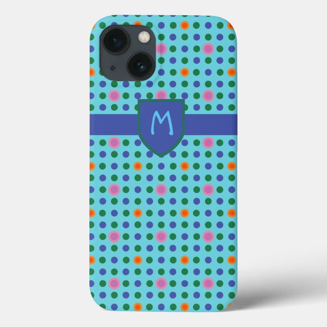Coques Case-Mate iPhone Mini boîtier monographique Pois personnalisé iPad (Verso)