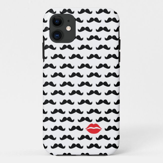 Coques Case-Mate iPhone Mini moustache drôle avec des lèvres pour votre (Dos)