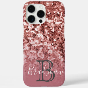 Coque iPhone 16 Pro Max Minimal et chic   Parties scintillant Rose fille