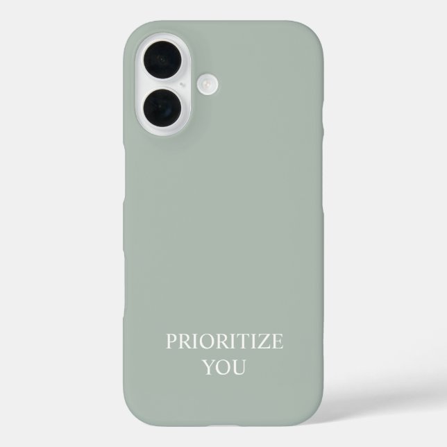 Coques Case-Mate iPhone Minimal Prioriser Vous Citez Couleur de Cendre (Verso)
