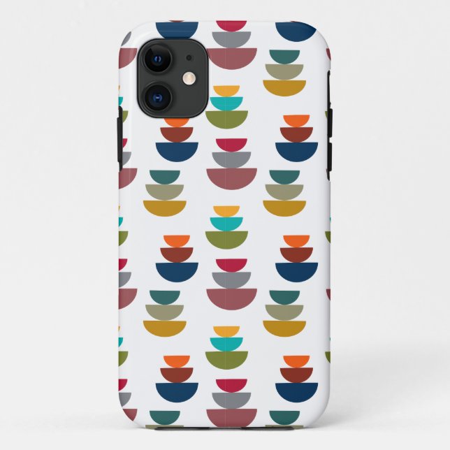 Coques Case-Mate iPhone Minimalisme Lumineux Moderne Du Milieu Du Siècle (Dos)