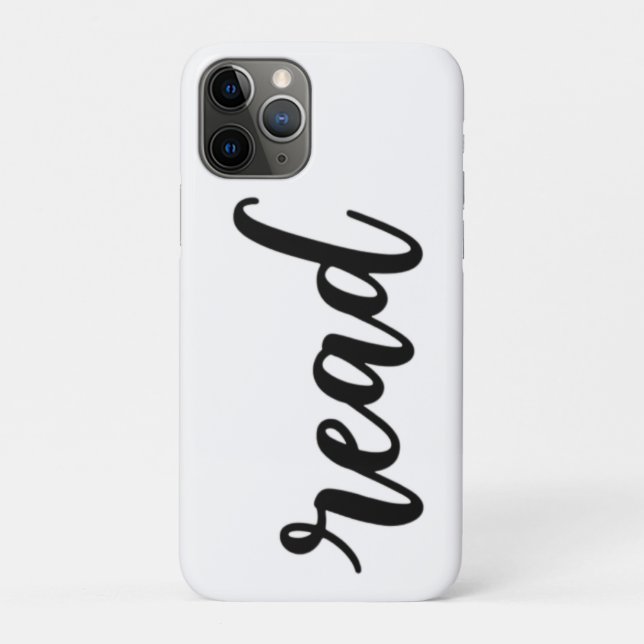 Coques Case-Mate iPhone Minimalist Modern Cursive "read" Calligraphy (Dos)