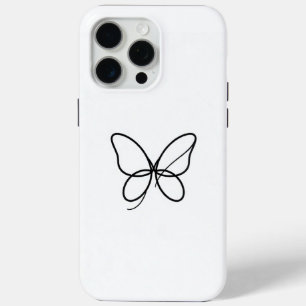 Coque Case-Mate iPhone Minimalist One Line Butterfly iPhone Case