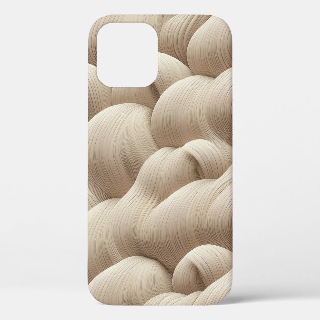 Coques Case-Mate iPhone Minimalist Sand Wave Abstract Phone Case Sculpted (Verso)
