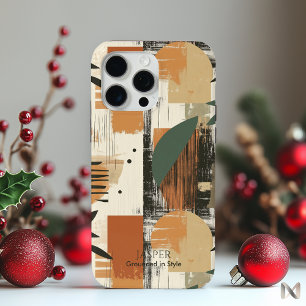 Coque Case-Mate iPhone Minimaliste Abstrait Terreux - Nature Organique