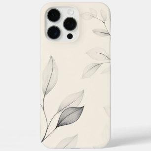 Coque iPhone 16 Pro Max Minimaliste   Croquis de branche   Élégance nature