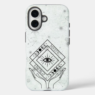 Coque Pour iPhone 16 Minimaliste d'énergie mystique - Céleste de Boho E