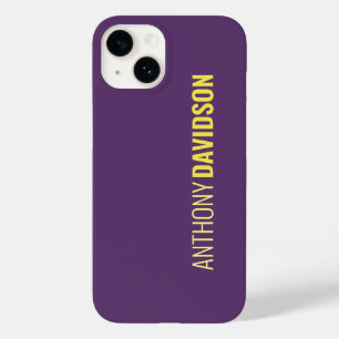 Coque Case-Mate iPhone Minimaliste Elegant Professionnel Indigo & Jaune