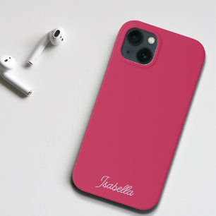 Case-Mate iPhone Case Minimaliste Élégant Rose Foncé Violet Nom Simple