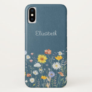 Case-Mate iPhone Case Minimaliste Fleur sauvage d'aquarelle rustique