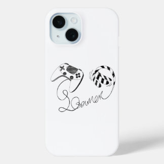 Coque Case-Mate iPhone Minimaliste Gamer Chat Ligne Art - Câble de Manett