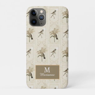 Case-Mate iPhone Case Minimaliste Vintage Lily Bird Élégant Antique
