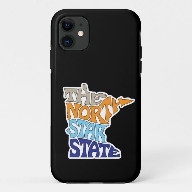Coques Case-Mate iPhone Minnesota Surnom Art Word (Dos)