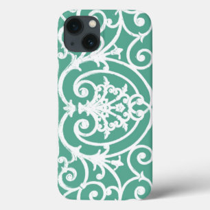 Case-Mate iPhone Case Mint vert scrollwork motif Coque-Mate iPhone cas