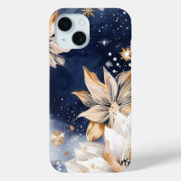 Minuit Floral Élégance Téléphone Case