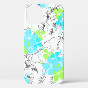 Case-Mate iPhone Case Minuit Jardin Hawaii Hibiscus Floral Turq