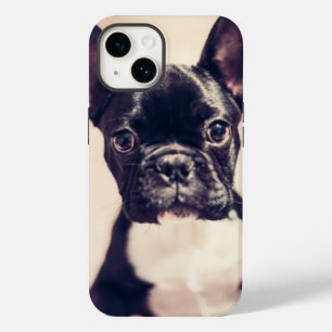 Coque Case-Mate iPhone Minuscule Chiot noir et blanc