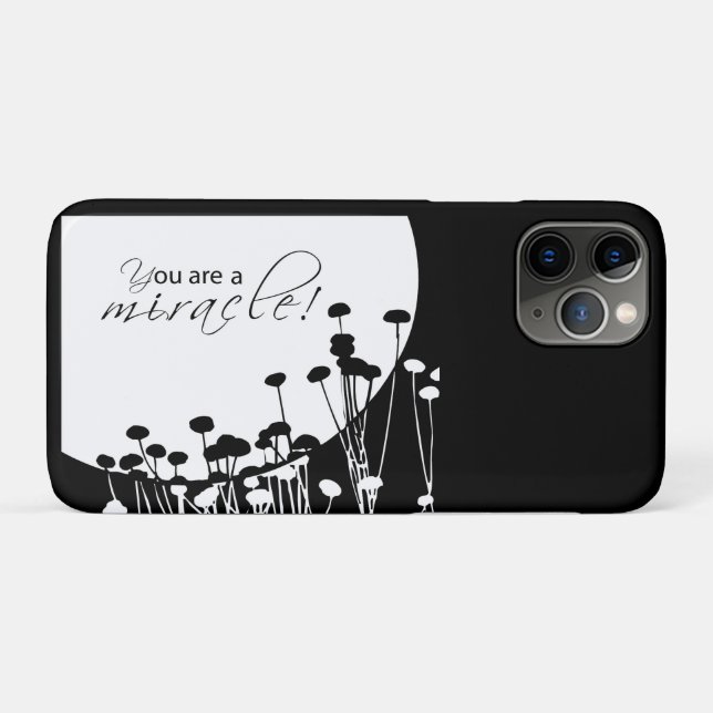 Coques Case-Mate iPhone Miracle de récupération, noir et blanc (Dos (Horizontal))
