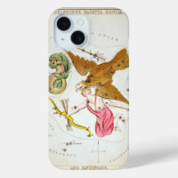 Miroir d'Urania, carte céleste d'astronomie vintag