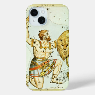 Coque Pour iPhone 15 Miroir d'Urania, carte céleste d'astronomie vintag