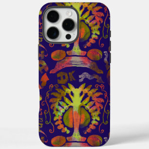 Coque iPhone 16 Pro Max Miroir psychédélique Symétrie Art Abstrait