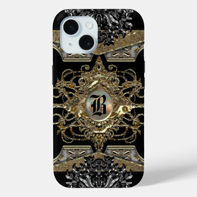 Coques Case-Mate iPhone Mirthyse Vestry Élégant Monogramme (Verso)
