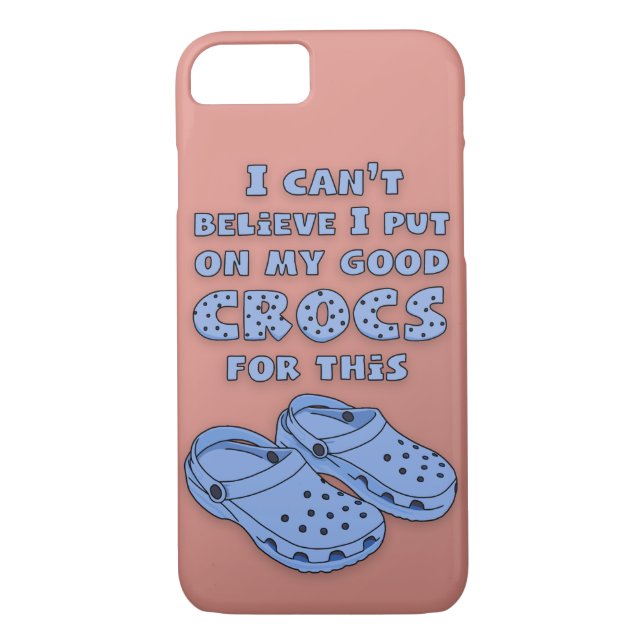 Coques Case-Mate iPhone "Mis dessus cas de téléphone de mon bon Crocs" (Dos)