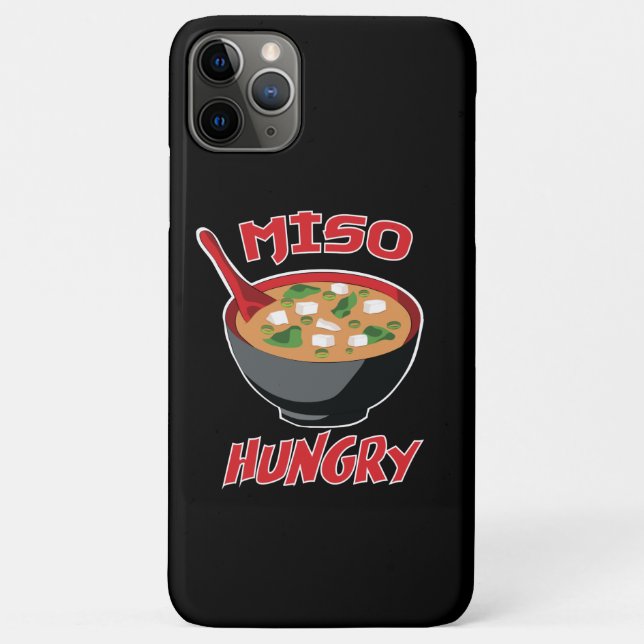 Coques Case-Mate iPhone Miso Hungry Funny Food Kawaii (Dos)