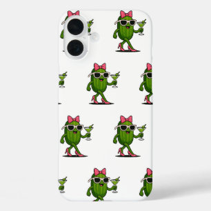 Coque Pour iPhone 16 Plus Mlle Chic concombre