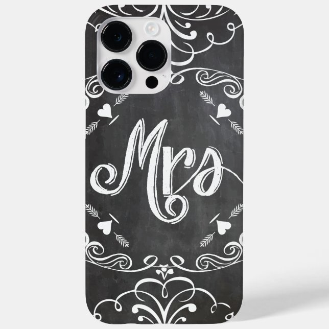 Coques Case-Mate iPhone Mme Chalkboard Retro Bistro Inspiré (Verso)