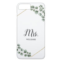 Mme personnalisée Bride de verdure d'eucalyptus