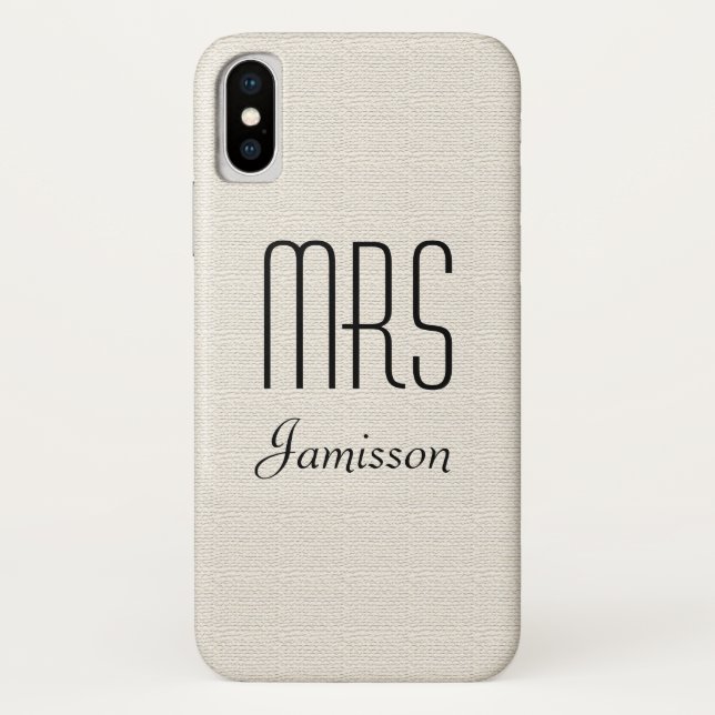 Coques Case-Mate iPhone MME personnalisée d'initiales rustique outre du (Dos)