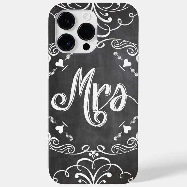 Coques Case-Mate iPhone Mme. Tableau Noir Inspiré Bistro Rétro (Verso)