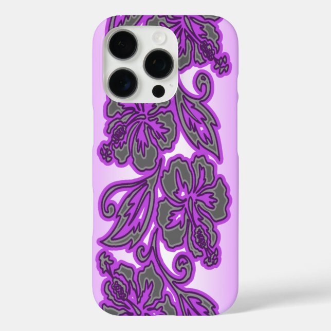 Coques Case-Mate iPhone Moana Hibiscus Hawaïen Blend Lavender (Verso)